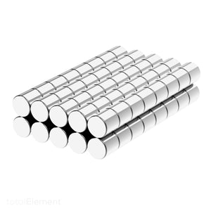 1/4 x 1/4 Inch Neodymium Rare Earth Cylinder Magnets N35 (80 Pack)