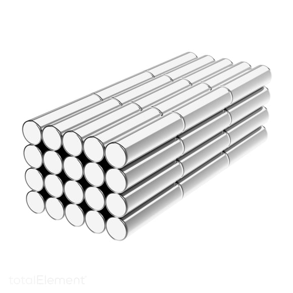 1/8 x 1/2 Inch Diametrically Magnetized Neodymium Rare Earth Cylinder Magnets N52 (60 Pack)