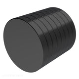 1 x 1/8 Inch Strong Neodymium Rare Earth Disc Magnets N52 with Black Epoxy Coating (8 Pack)