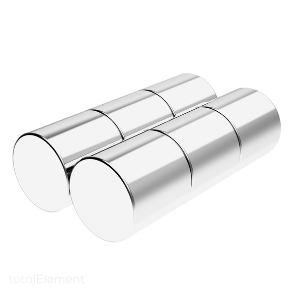 5/8 x 5/8 Inch Neodymium Rare Earth Cylinder Magnets N42 (6 Pack)