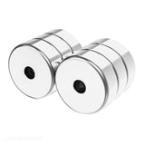 25mm Neodymium Rare Earth Countersunk Cup/Pot Mounting Magnets N52 (6 Pack)