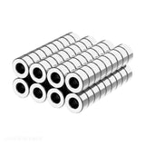 1/4 x 1/8 x 1/8 Inch Small Neodymium Rare Earth Ring/Donut Magnets N52 (72 Pack)