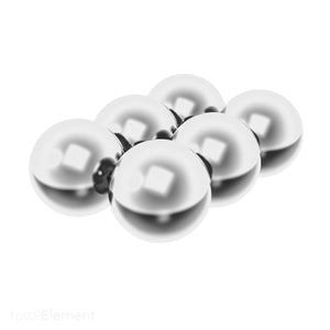 1/2 Inch Neodymium Rare Earth Sphere Magnets N52 (6 Pack)