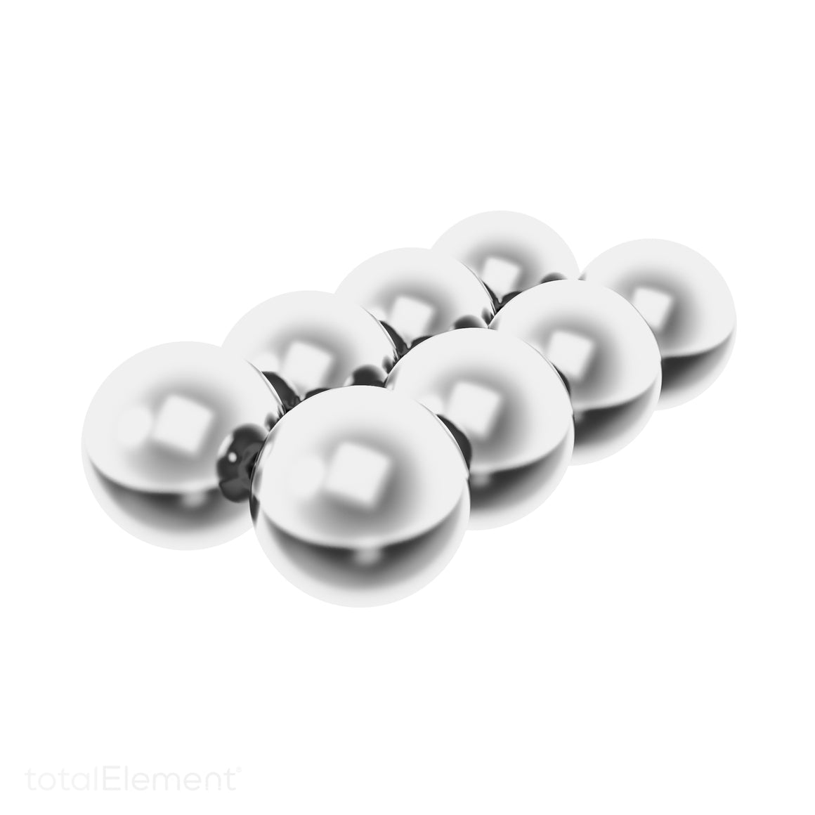 5-Pack 1/2 Inch Neodymium Rare Earth Sphere Magnets – N42 Grade, Nickel Coated