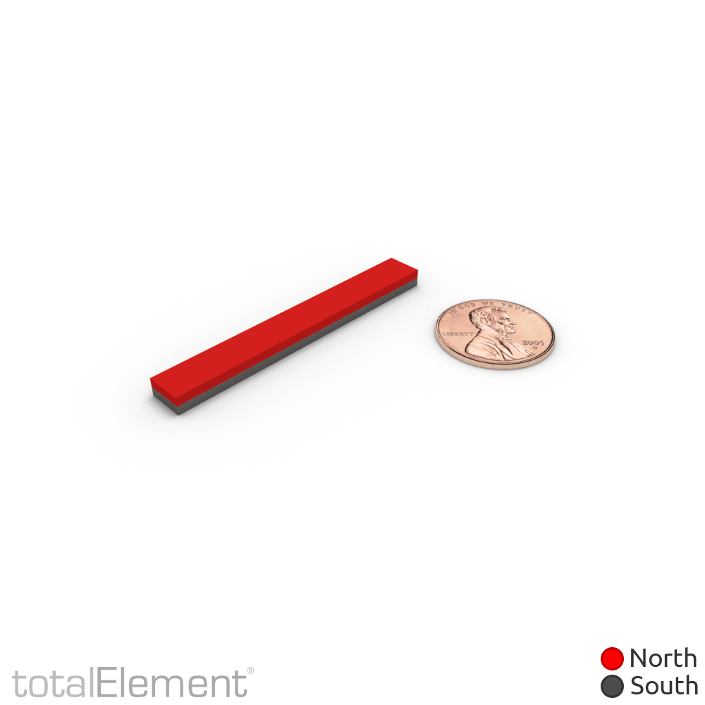 2 x 1/4 x 1/8 Inch Neodymium Rare Earth Bar Magnets N42 (10 Pack