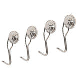 25lb Strong Magnetic Swivel/Swing Hanging Hooks (4 Pack) - totalElement