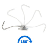 55lb Heavy-Duty Magnetic Swivel/Swing Hanging Hooks (2 Pack) - totalElement