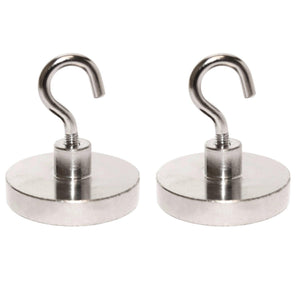 55lb Heavy-Duty Magnetic Hanging Hooks (2 Pack) - totalElement