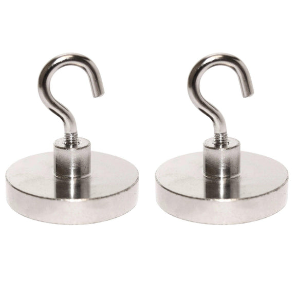 55lb Heavy-Duty Magnetic Hanging Hooks (2 Pack) - totalElement