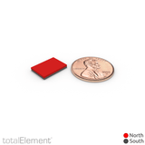1/2 x 3/8 x 1/16 Inch Neodymium Rare Earth Block Magnets N52 (50 Pack) - totalElement