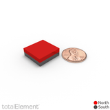 3/4 x 3/4 x 1/4 Inch Neodymium Rare Earth Block Magnets N48 (3 Pack) - totalElement