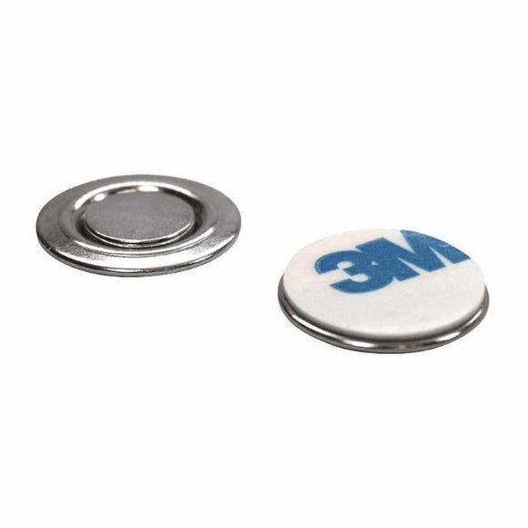 1 Inch Heavy-Duty Round Magnetic Fastener/ID Badge Holder with 3M Adhe