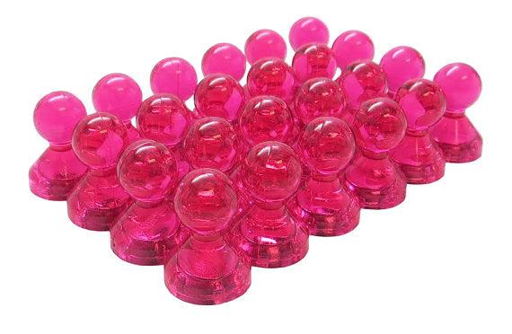 White Kaiman®  Clear Magnetic Push Pins (50 Pack)